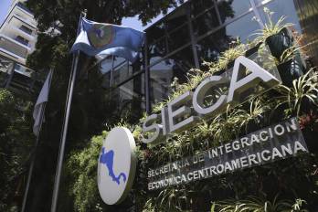 Fotografía que muestra la fachada de la sede de la Secretaría de Integración Económica Centroamericana (SIECA) este miércoles, en Ciudad de Guatemala.