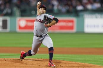 El beisbolista panameño, Daniel Espino de los Cleveland Guardians.
