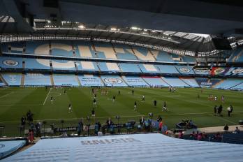 Vista general del estadio del Manchester City.