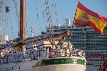 La visita del Juan Sebastián de Elcano a Panamá forma parte de un viaje que incluye 14 escalas en América y Europa.