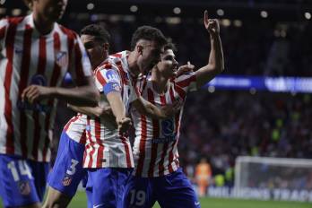 El delantero del Atlético de Madrid, Julián Álvarez.