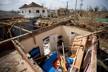Una casa quedo destruida después del paso del huracán Melissa, en Falmouth, Jamaica.
