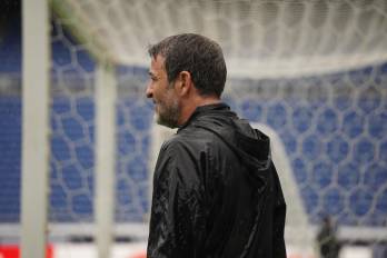 Thomas Christiansen durante el entrenamiento de la selección de Panamá.