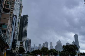 La ciudad de Panamá reporta desde varios días lluvias continuas.