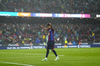 El delantero del Barcelona, Lamine Yamal.