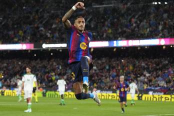El delantero brasileño del FC Barcelona Raphinha.