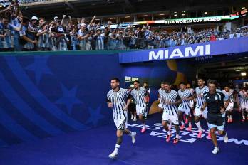 Jugadores de la selección de Argentina.
