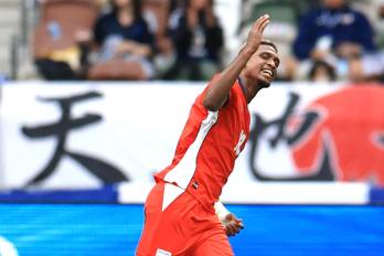 El delantero de la selección de Panamá, Josué Vergara.