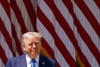Fotografía de archivo del presidente de EE.UU. Donald Trump en Washington.