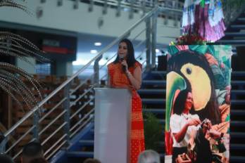Nadkyi Duque, presidenta de la Cámara de Turismo de Panamá (Camtur) durante la apertura de la Convención Nacional del Turismo (Conatur) 2026.