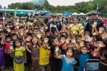 El ministro Frank Alexis Abrego participó en la jornada realizada en Hato Culantro, comarca Ngäbe-Buglé.