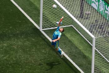 Unai Simón de la selección de España.