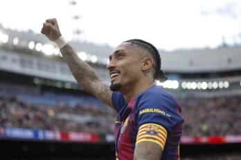 El delantero brasileño del FC Barcelona Raphinha.
