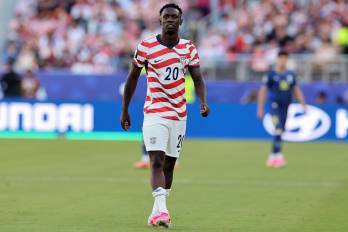 El jugador de Estados Unidos, Folarin Balogun.
