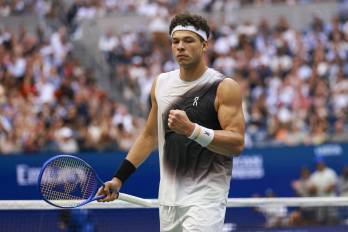 El estadounidense Ben Shelton durante la final del Abierto de Estados Unidos.