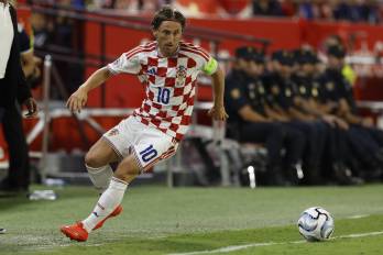 El centrocampista de la selección croata Luka Modric.