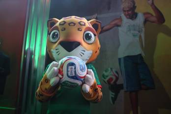 El jaguar Zayu, una de las mascotas oficiales del Mundial 2026.