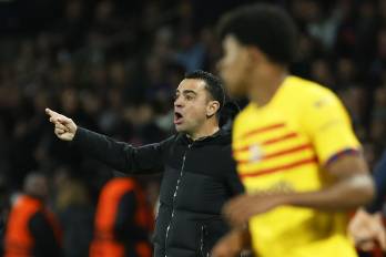 El entrenador del Barcelona Xavi Hernández.