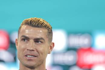 Cristiano Ronaldo, durante una rueda de prensa.