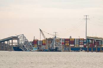 Trabajos en el puente de Baltimore