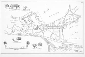 El Prado (Balboa) fue el gran eje cívico de la antigua Zona del Canal. Desarrollado entre 1914–1924 por Austin W. Lord (con Mario J. Schiavoni) y el paisajista William Lyman Phillips, combina un neoclásico tropical adaptado al clima.