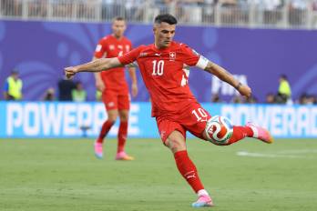 Granit Xhaka, capitán de la selección de Suiza.
