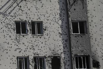 La fachada del hospital Al Shifa en Gaza el 23 de octubre de 2025.