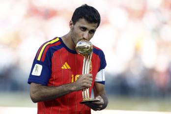 El jugador de la selección española Rodri.