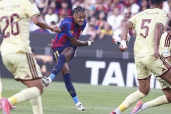 El delantero brasileño del Barcelona, Raphinha.