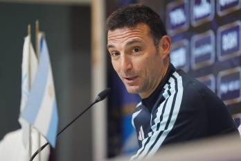 El seleccionador de fútbol de Argentina, Lionel Scaloni.