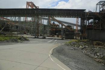 Sede de la mina Cobre Panamá, ubicada en Donoso.