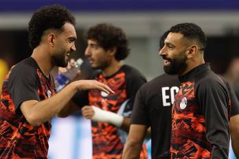 Mohamed Salah de la selección de Egipto.