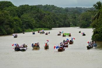 Protestas en río Indio.