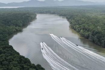 Agentes fronterizos realizan recorrido en la frontera con Colombia.