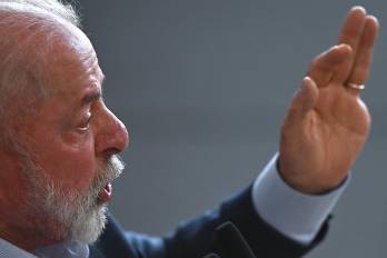 El presidente de Brasil, Luiz Inácio Lula da Silva, en el Palacio del Planalto en Brasilia (Brasil).