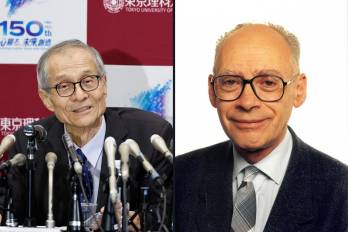 Collage de Kenso Soai y Henri Kagan, ganadores del Premio Nobel de Química 2026.