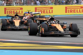 Los pilotos de la escudería de McLaren Oscar Piastri y Lando Norris.