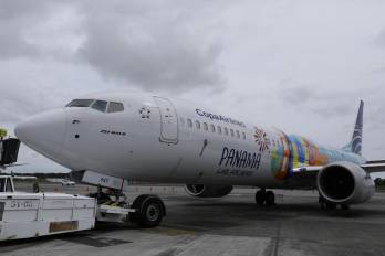 Fotografía de archivo de un avión Boeing 737- MAX9 de la aerolínea Copa Airlines.