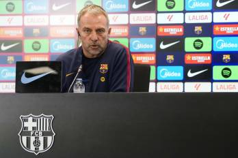 El entrenador del FC Barcelona, Hansi Flick.
