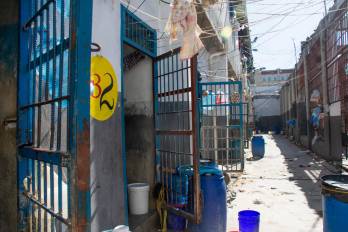Interior de la Penitenciaria Nacional luego del ataque por parte de bandas armadas.