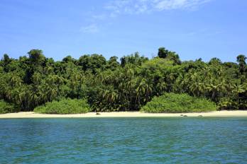 La isla Coiba, ubicada en la provincia de Veraguas.
