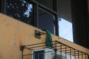 Ventana donde supuestamente el o los sujetos ingresaron a hurtar a la sede del partido MOCA