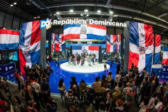 Ambiente general este domingo en la Feria Internacional de Turismo FITUR, que cierra el día de hoy su 44ª edición.