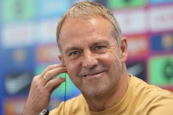 El entrenador del FC Barcelona, Hansi Flick.