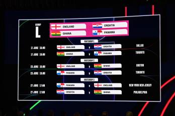 Calendario completo del Grupo L en el que está Panamá.