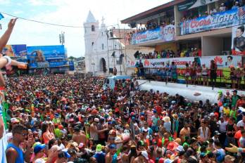 En el parque se celebran los carnavales.