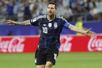 El delantero de la selección de Argentina, Lionel Messi.