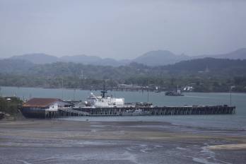 Fotografía de la Base Naval Capitán de Fragata Noel Rodríguez del Servicio Nacional Aeronaval este martes, en Ciudad de Panamá.