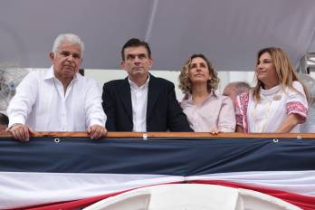 Paz visitó la ciudad de Panamá este 3 de noviembre, en el marco de las fiestas patrias, y sostuvo un encuentro con Mulino en el Palacio de Las Garzas.