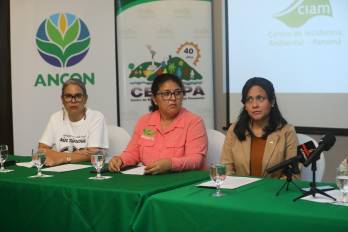 Los grupos ambientales realizaron una conferencia de prensa para denuncias el secuestro.